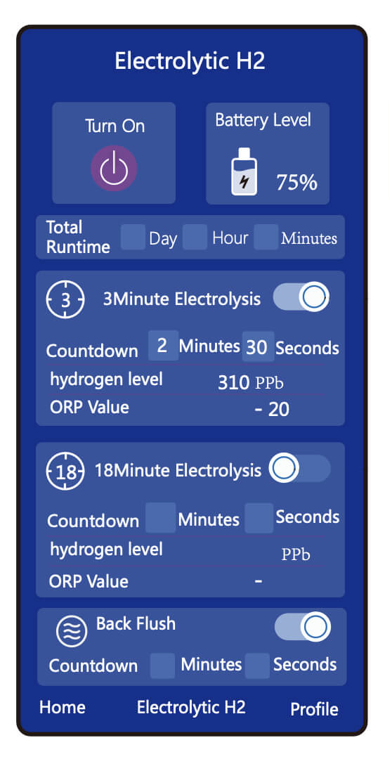 Control del H2 Nano Smart mediante Bluetooth